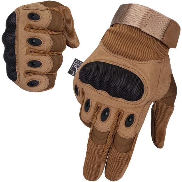 Gants De Moto Homme Hazir écran Tactile - Protection Carbone Aux Phalanges, Pour Moto, Vélo, Motocross, Sports Outdoor - 10