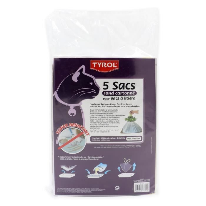 Tyrol Lot De 5 Sac Pour Bac A Litiere Fond Cartonne Resiste Aux Griffes 44 X 30 Cm Pour Chat Achat Vente Bac A Litiere Lot De 5 Sac Pr Bac A Litiere Cdiscount Tyrol Lot De 5 Sac Pour Bac A Litiere Fond Cartonne Resiste Aux Griffes 44 X 30 Cm Pour Chat Achat Vente Bac A Litiere Lot De 5 Sac Pr Bac A Litiere Cdiscount