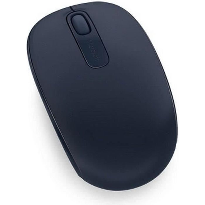 MICROSOFT Mobile Mouse 1850 – Souris optique – 3 boutons – Sans fil – Récepteur USB – Bleu