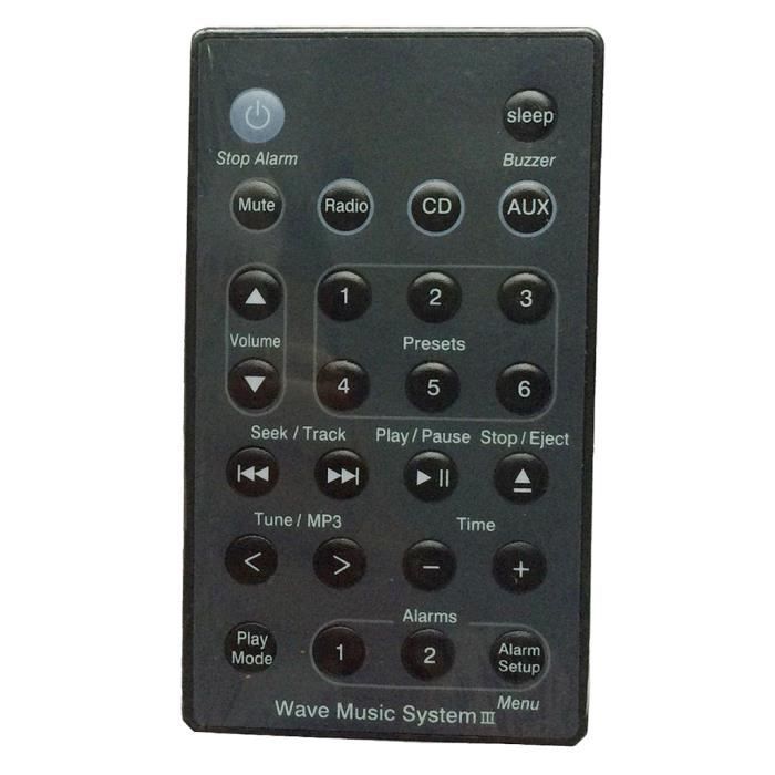 Télécommande De Remplacement Pour Système Audio Bose Wave SoundTouch / Série IV - Infrarouge, Pas De Programmation - 10