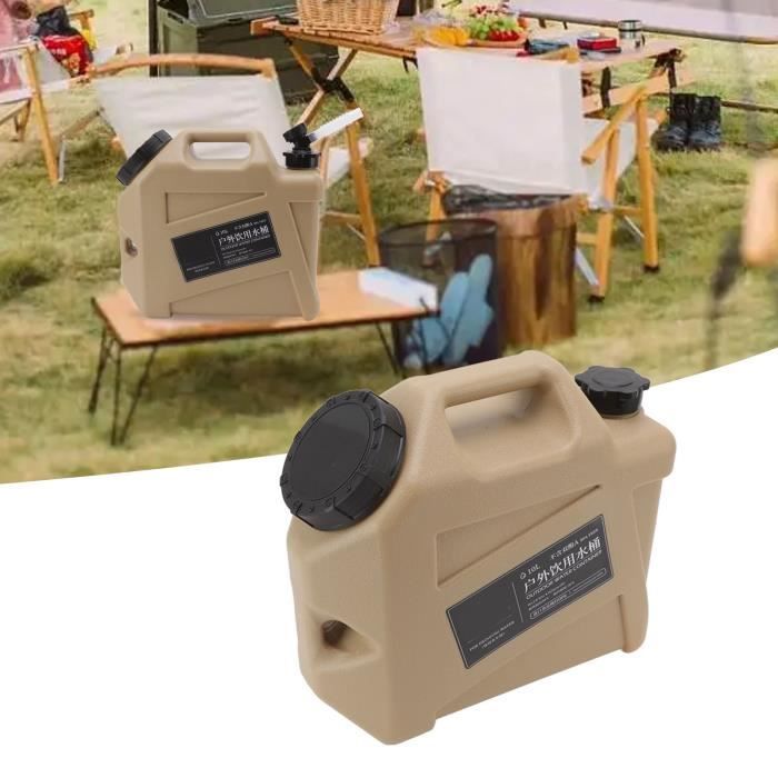Jerrican Avec Bec Verseur 10L Bidon Avec Robinet - Jerrican Alimentaire | Réservoir D'Eau En Plastique | Bidon D'eau Seau De Camping Jerrican | Seau De Camping Parfait Pour Camping Car Voyage