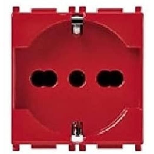 Vimar Steckdose 2Pcon T 16A, Weiß – Italienischer Standard P17/11, Serie Arké