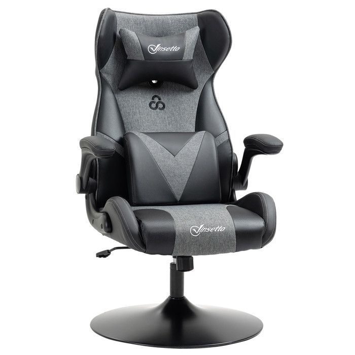 Vinsetto - Chaise de gaming - revêtement synthétique - 69x73x118cm - Noir Vinsetto - Chaise de gaming - revêtement synthétique - 69x73x118cm - Noir