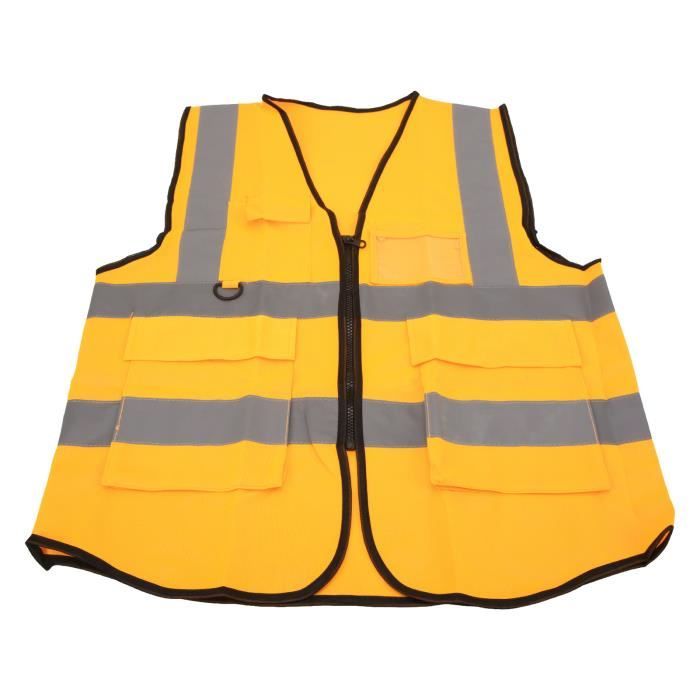 GILET DE SECURITE JAUNE FLUO ADULTE