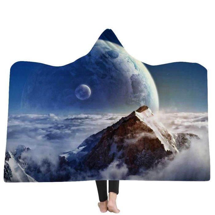 EYIIYE Couverture à Capuche Surdimensionnée Fluffy Oodie Couverture à