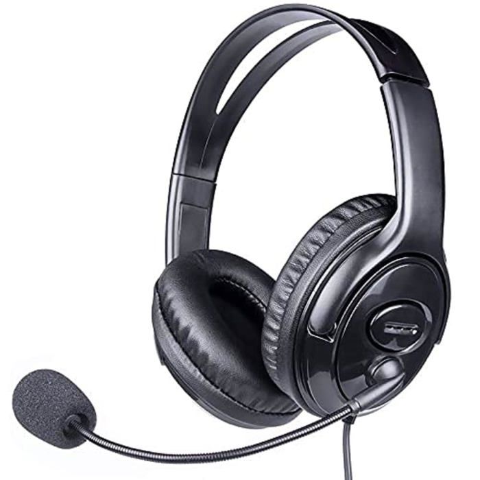 WE Casque micro filaire JK+USB micro pivotant arceau réglable connecteur jack 3.5mm+adap USB Neuf - vue 3