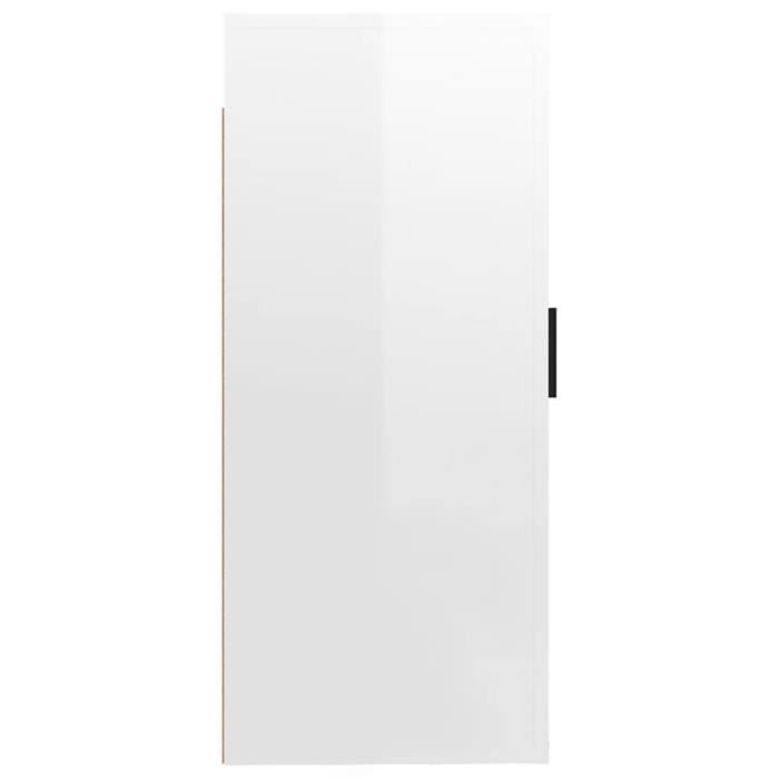 wxs - meuble tv mural blanc brillant 40x34,5x80 cm - dx4534