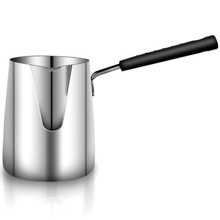 Mini Casserole En Inox 316 Avec Bec Verseur - 300 Ml, Poignée 20 Cm - Pour Lait, Beurre, Sauce, Chocolat