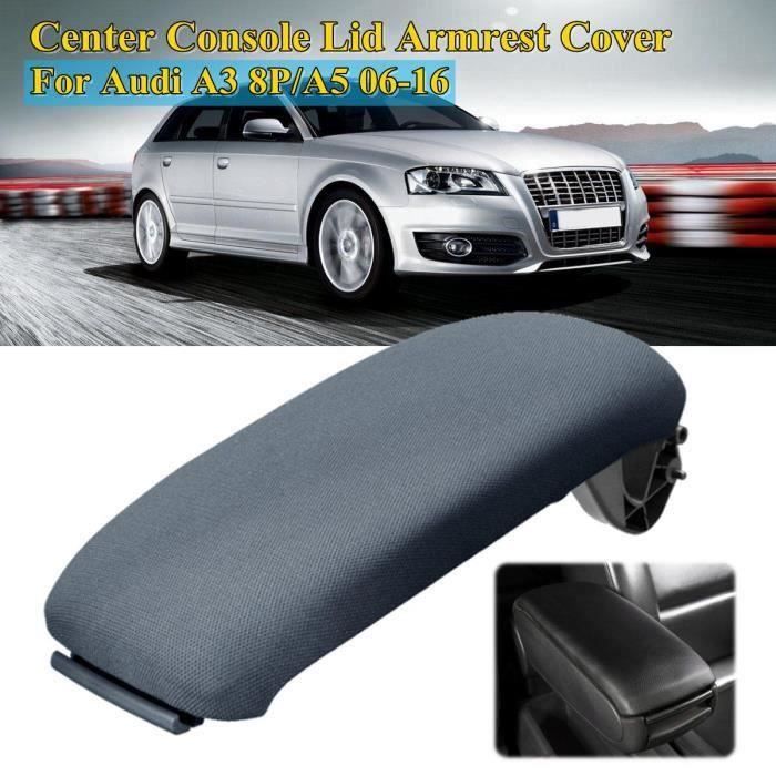 Couvercle D'Accoudoir Console Centrale MangWany Pour Audi A3 8P 2003-2013 - Tissu Noir 8P0864245P