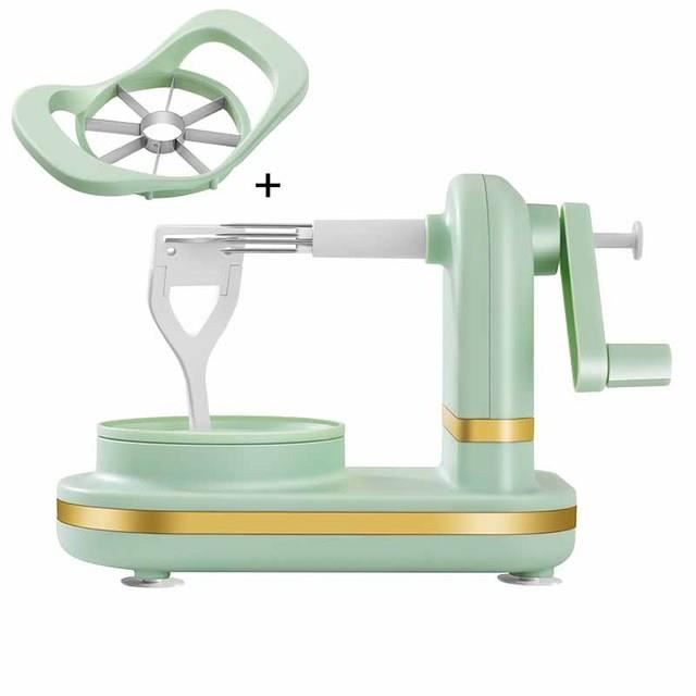 Éplucheur à Pommes Made For Us Professionnel En Aluminium, Avec Coupe