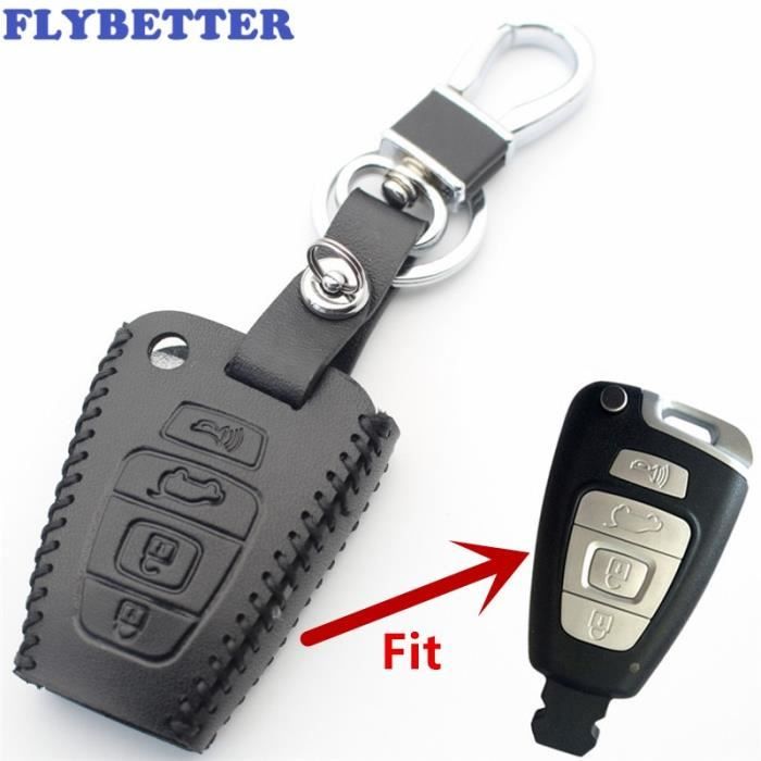 Coque De Clé Voiture 4 Boutons Pour Hyundai Veracruz / Ix55 (2008-2013) - Étui De Remplacement Noir | Sans électronique