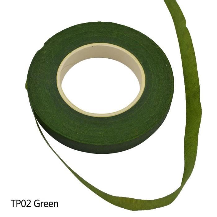 Max Shape Lot De 12 Rouleaux De Ruban Adhésif Floral Vert De 1,27