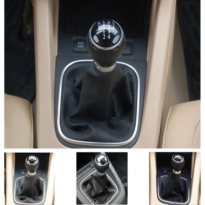 Pommeau de levier de vitesse 5 Speed ​​Gear stick Cover Shift Housse de protection de la gaiter pour VW Golf 6 MK5 MK6 Jetta