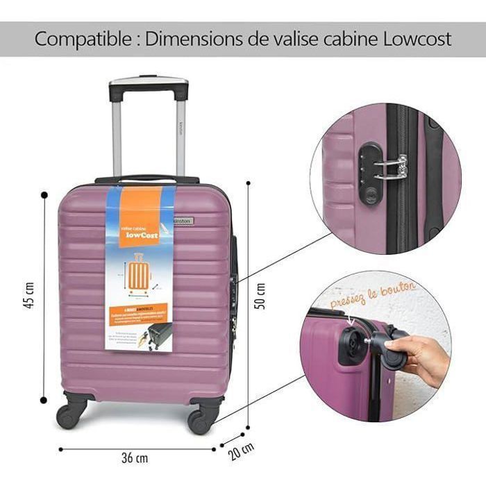 Roulettes Gifi Valise Cabine Valise Cabine Low Cost Roues Noir