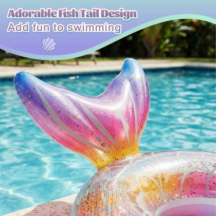 MoKo Anneau de Natation, 120 cm Bouée de Piscine en PVC, Flotteur de Piscine Gonflable Rond en Forme de Pastèque, Jouet de Piscine Gonflable la Plage d'Été pour Adultes Enfants, Vert