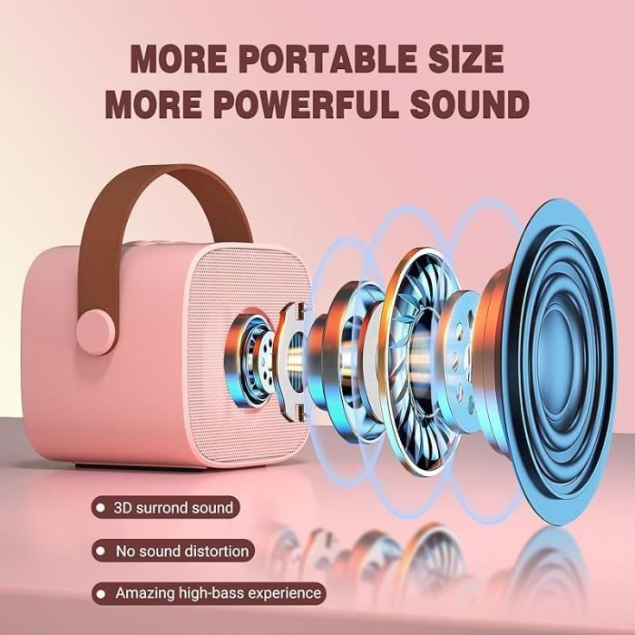 Tivifore Machine de karaoké pour Enfants, Mini Micro Karaoke, Jouets de