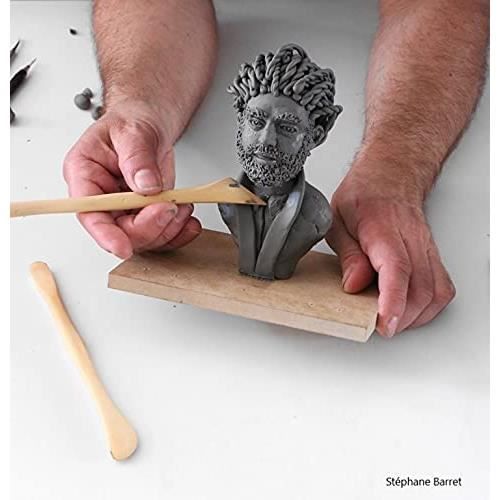 Plastiline 7755T - Plaque de Plastiline - Pâte à Modeler, Haute Précision - Modeler, Sculpter, Mouler - Dureté 3 (medium) - 750g - Teinte Gris foncé. Fabriqué en France Plastiline 7755T - Plaque de Plastiline - Pâte à Modeler, Haute Précision - Modeler, Sculpter, Mouler - Dureté 3 (medium) - 750g - Teinte Gris foncé. Fabriqué en France