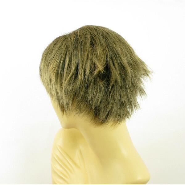 Perruque Femme Courte Synthétique - Blond Clair Méché Cuivré Chocolat - 27" - Marque JEANNETTE