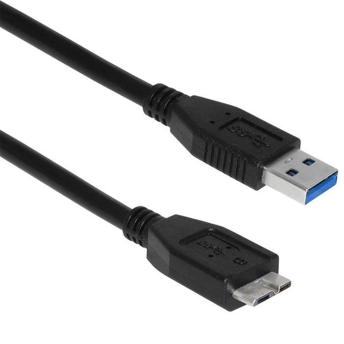 Cable Informatique1 401 - Câble Usb 3.0 Disques Durs Externes Vers B  Western Digital/my And Elements/seagate/toshiba/hitachi/sam - Cdiscount  Informatique