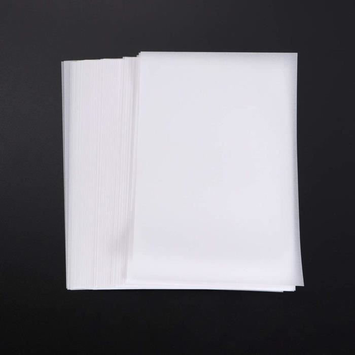 Papier vélin, 150 pièces Papier vélin transparent Papier vélin transparent  8,5 x 11 Papier vélin transparent imprimable pour l'impression de cartes  d'invitation 