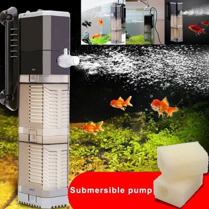 Pompe d'aquarium 3 en 1 avec filtre SubSN Pompe à eau AC220-240V Mini  filtre Pompe à air à oxygène pour petite pompe Poisson d'aquarium précieux  - AliExpress