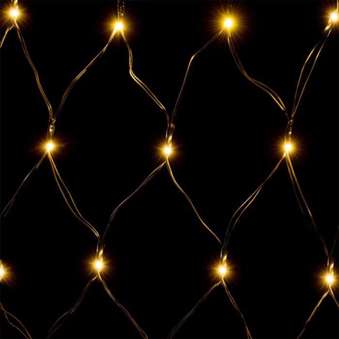 Filet Lumineux Blanc Froid De Noël 4x4 M 544 LED Int Ext - Maison
