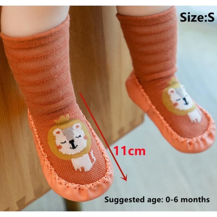 Chaussettes avec semelles antidérapantes Chaussette bébé Nouveau