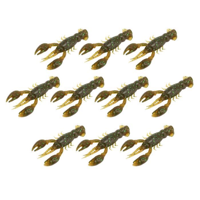 Lot De 50 Leurres Artificiels Grillon Vert – Appâts Souples En Gel Pour Pêche – Taille 2,3 X 1,7 Cm