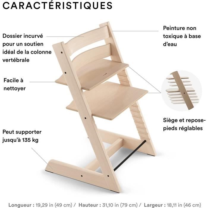 STOKKE Tripp Trapp - Chaise haute évolutive - Réglable de la