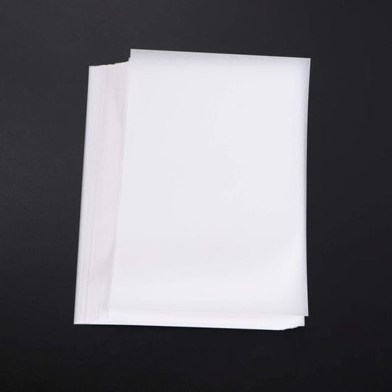 100 Feuilles de Papier Vélin Blanc Papier à Dessin Translucide Papier Vélin  Papier Calque pour Impression Dessin Imprimante à 122 - Cdiscount  Beaux-Arts et Loisirs créatifs