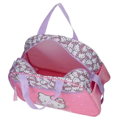 Grand Sac Tote Hello Kitty En Maille Rose - Transparent Et Super Tendance Pour Les Filles