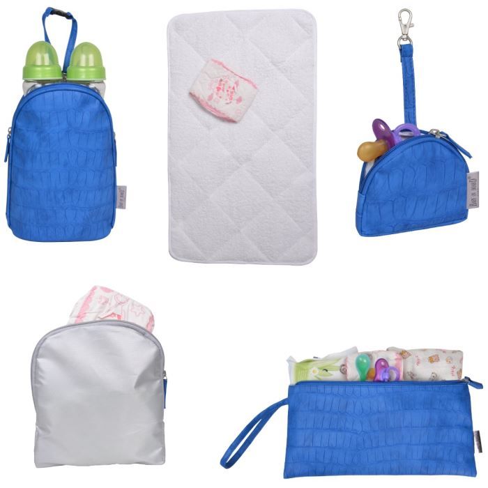 BABY ON BOARD Sac langer Croco Bag Bleu Royal Cdiscount