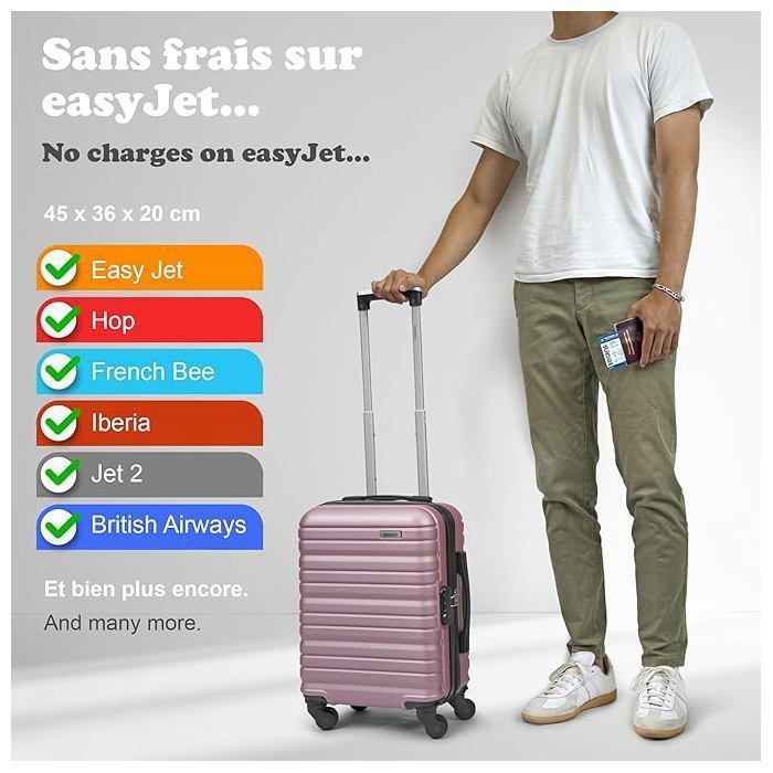 Valise Pour Enfant Roll Road Happy Pets - Taille Unique 31x45x20 Cm, 24,6 L, Roues Multidirectionnelles | Parfaite Pour Voyages Et école 3-6 Ans