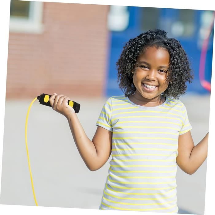 Corde à sauter enfant,corde a sauter reglable pour garçons et filles 3-12  ans, jeu scolaire activité de plein air des exercices de - Cdiscount Sport