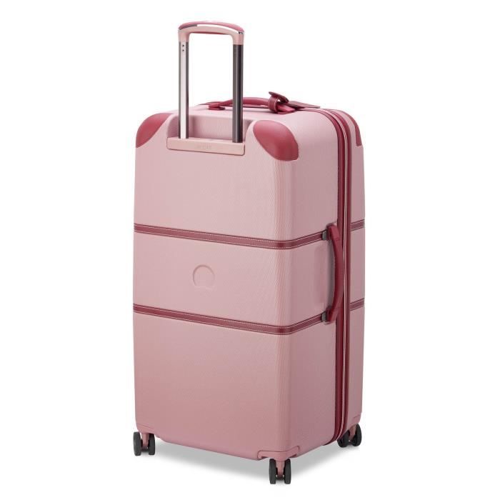 Valise trolley trunk 4 doubles roues taille : xxl, chatelet air 2.0 rose  Delsey Paris
