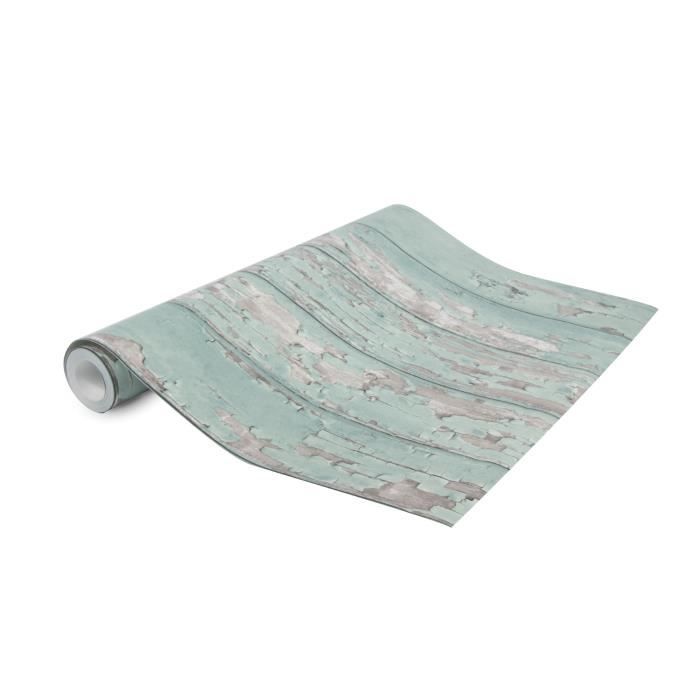 Papier peint intissé Planches vintage 1005 x 52cm Vert - Cdiscount ...