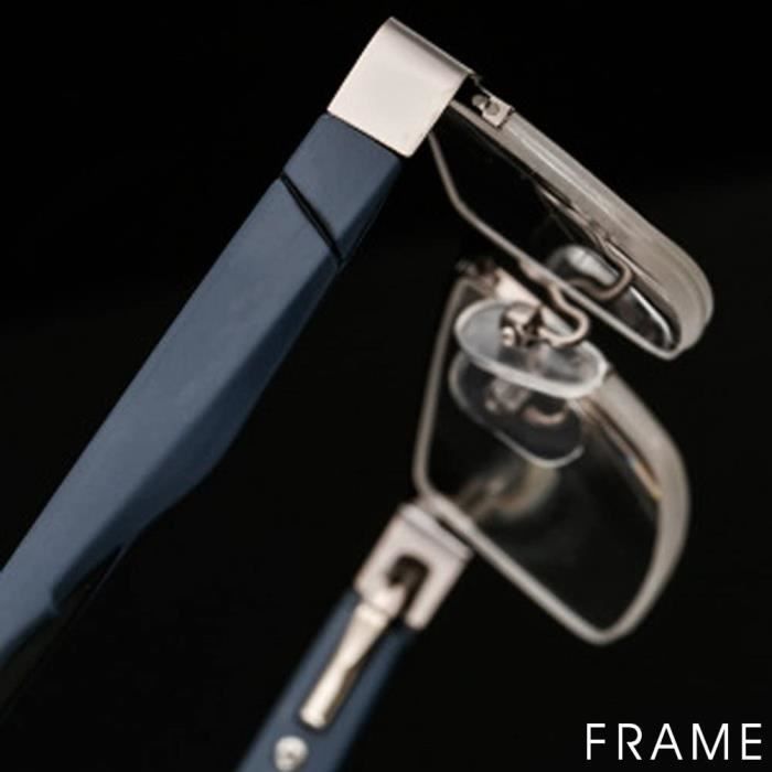 Lunettes de Lecture Homme Femme Demi Cercl es M tal Flexible