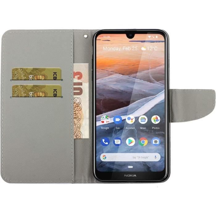 Coque Nokia 3.2 en Cuir Nokia 3.2 Telephone Nokia 3.2 Motif Colore Imprime Nokia 3.2. XC1 Butterfly Y Cdiscount Telephonie