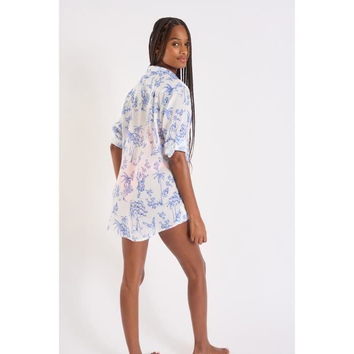 Chemise femme Banana Moon Gary Branson bleu L Bleu Cdiscount Pret a Porter