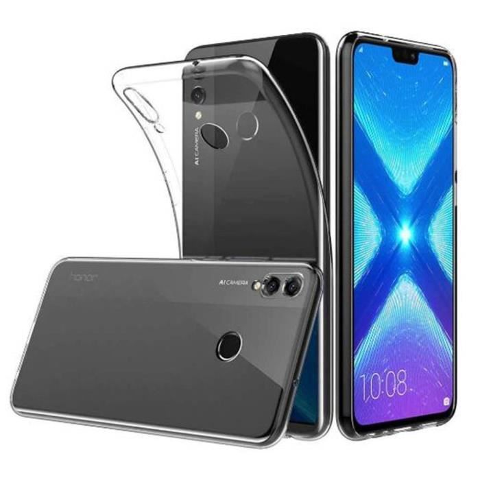 NOVAGO Lot De 3 Coques Gel TPU Pour Huawei Honor 8X - Motifs Multicolores - Protection Antichoc Souple 1mm