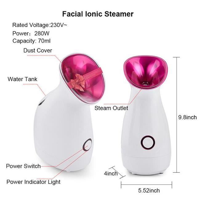 Vapeur Facial - Nano Ionic Vapeur Visage Soins Personnels de la Peau Facial  Steamer - Cdiscount Electroménager