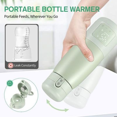 Chauffe-Biberon Portable 400 Ml - Température Réglable 37°C à 55°C - Rechargeable USB-C - Pour Voyages Et Extérieur - 10