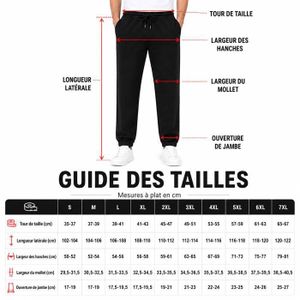 Pantalon De Jogging Homme Ample En Coton - Coupe Large, Taille Ajustable, Décontracté, Pour Sport, Training, Quotidien - 7