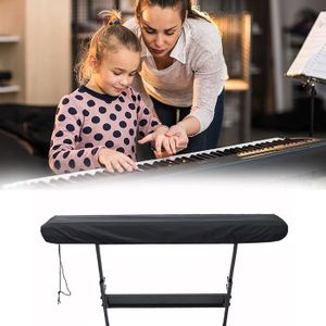 QEES Housse De Protection Clavier 61/88 Touches - Couverture Anti-Poussière Élastique Spandex Bleu