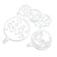 3pcs Boule De Noël De Coupe Die Pochoir Scrapbooking Carte