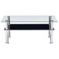 Table Basse Noir 100x60x42 Cm Verre Trempe Noir Moo Achat