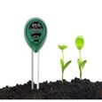 Soil Tester Kit 3 en 1 testeur de Sol Mètre d'humidité, Lumière et Testeur de pH Acidité, pour/Fleurs/Herbe/Plante/Jardin/Ferme-0