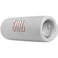 JBL Flip 6 Enceinte sans fil - 12H d'autonomie - IP67 résistant à l'eau et poussière - Blanc-0