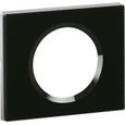 LEGRAND Plaque Céliane finition verre graphite pour 1 poste - Noir graphite-0