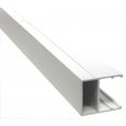 Profilé bordure U MCCOVER - 4m - Aluminium laqué - Blanc RAL 9010-0